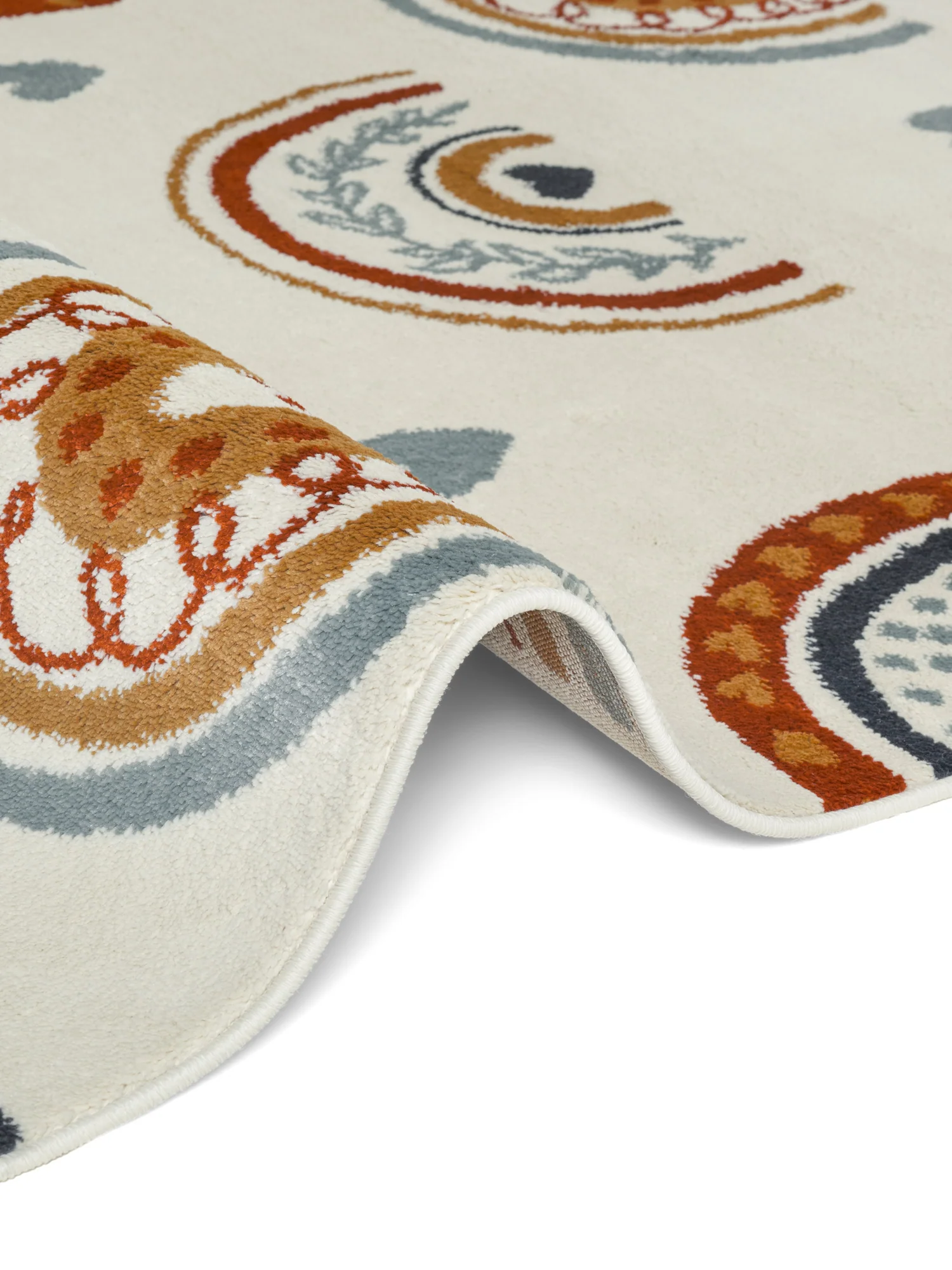 Vloerkleed Bowie Rond - Creme Multicolor - Image 3