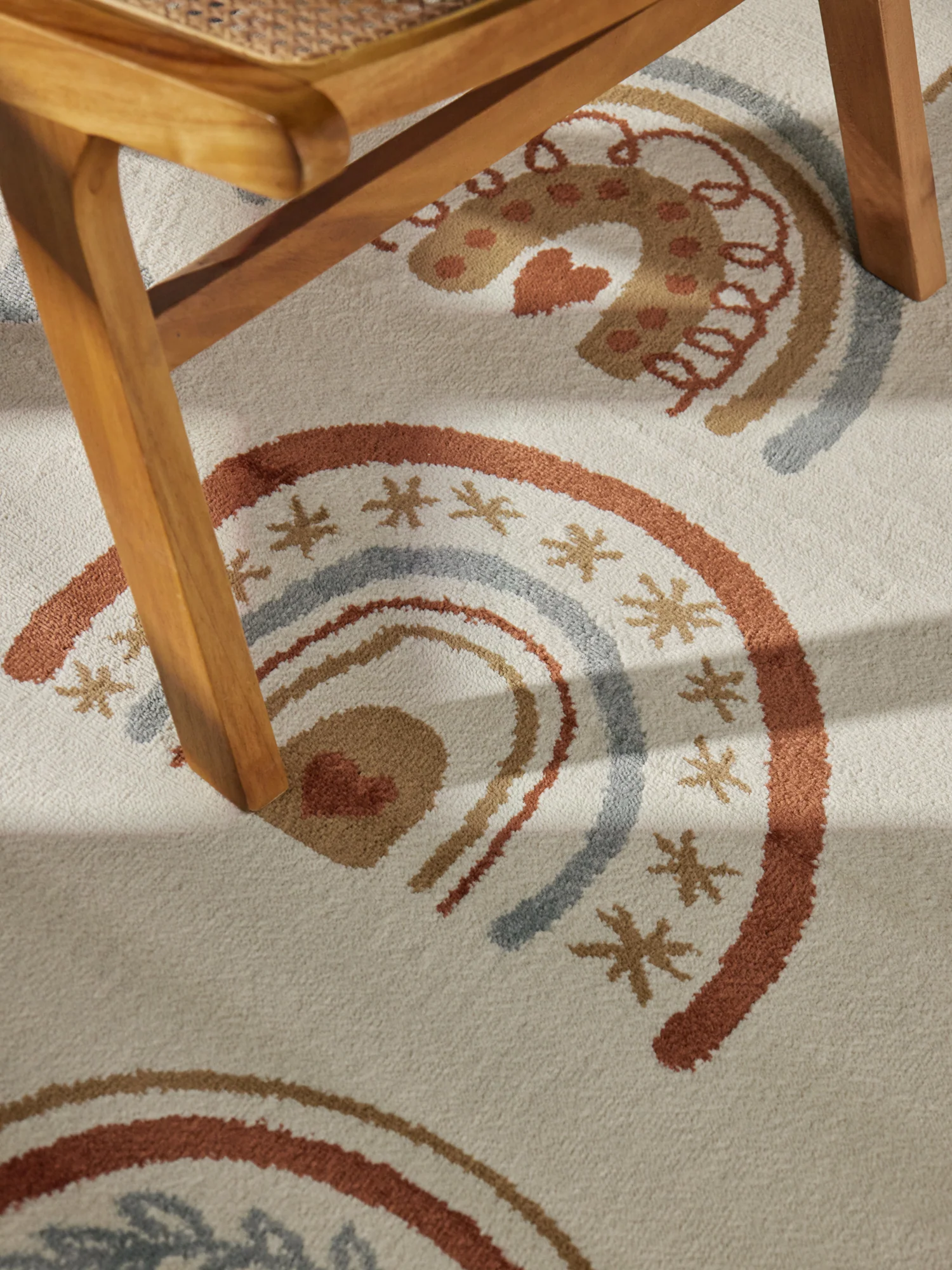 Vloerkleed Bowie Rond - Creme Multicolor - Image 5