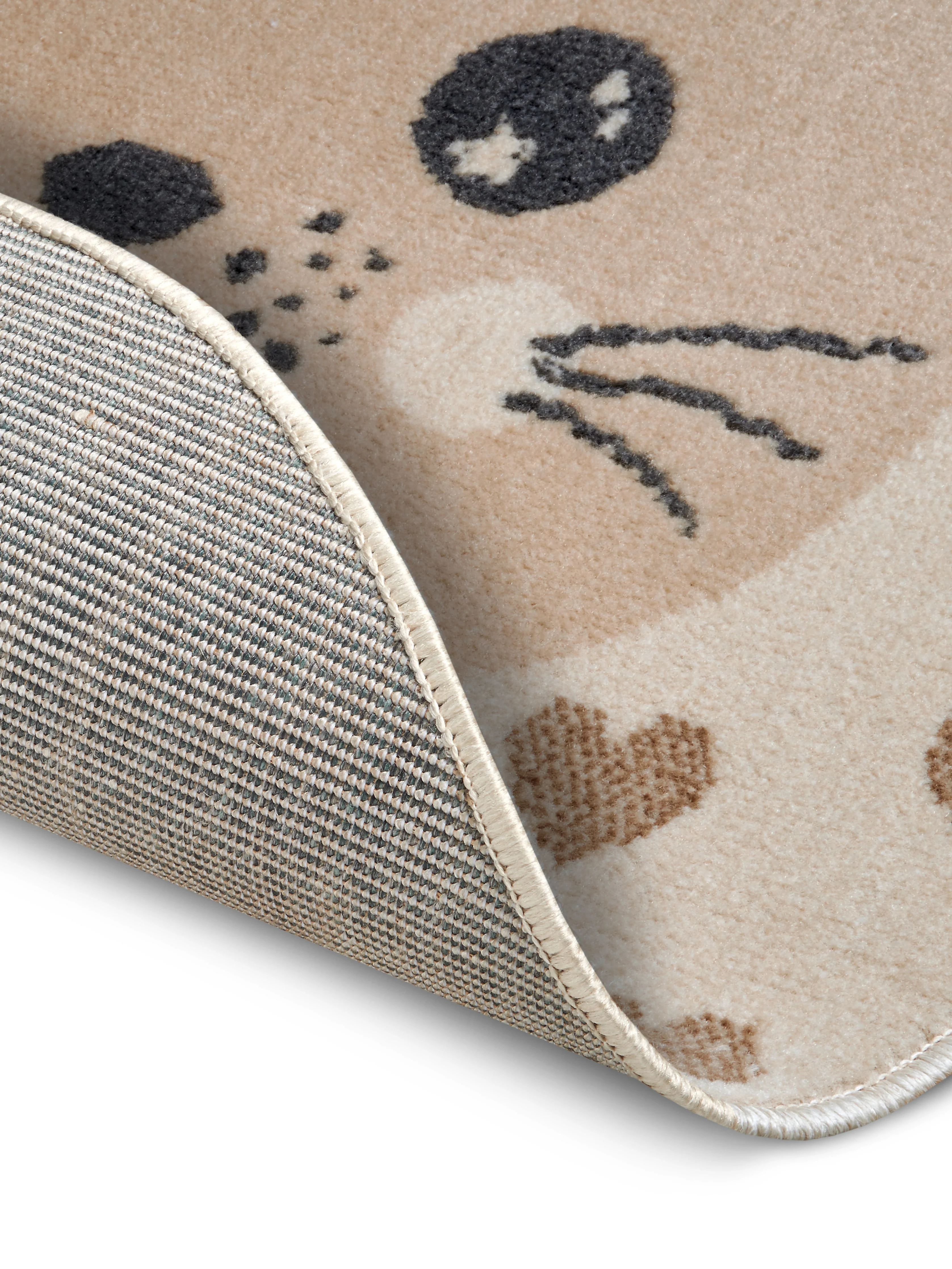 Vloerkleed Cat Rond - beige - Image 2
