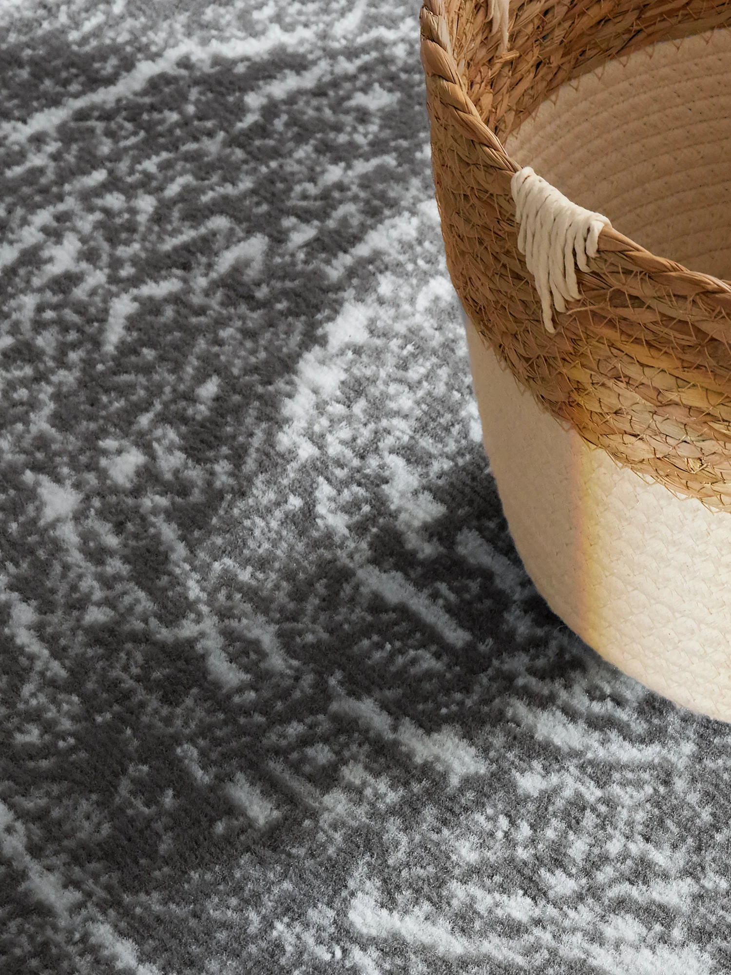 Vloerkleed Cavallo Rond - Creme grijs - Image 5