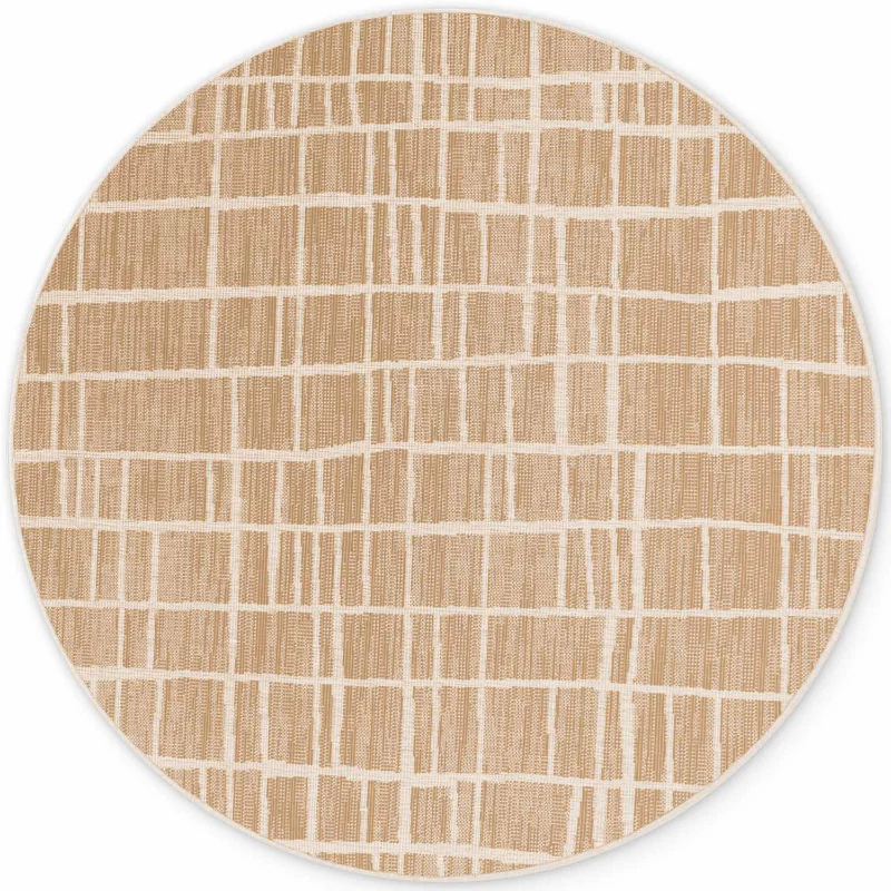 Vloerkleed Crouch Rond - Jute wit - Image 2