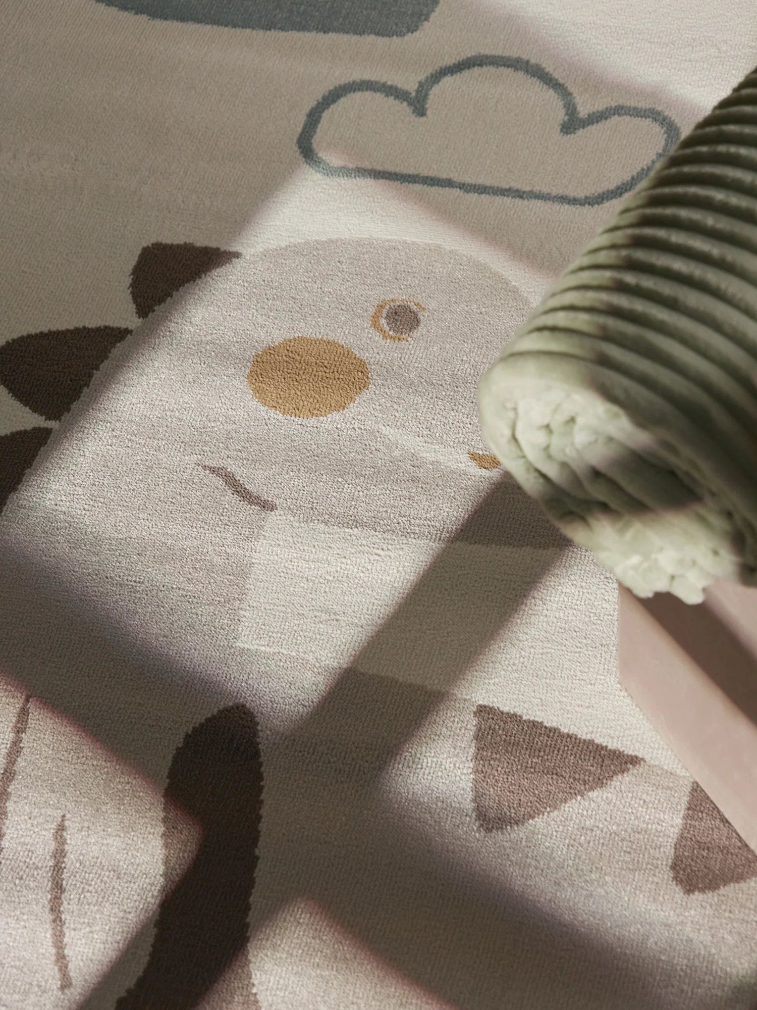 Vloerkleed Kids Dino Rechthoekig - Creme Multicolor - Image 4