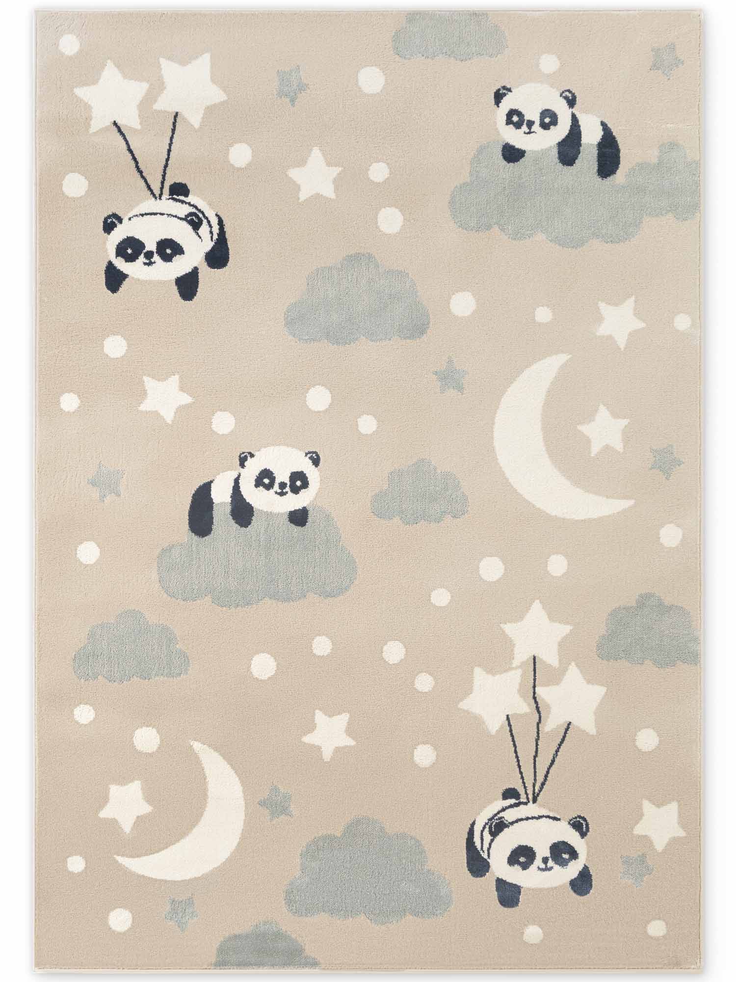 Vloerkleed Dreamy Panda Rechthoekig - Beige Multicolor - Image 2