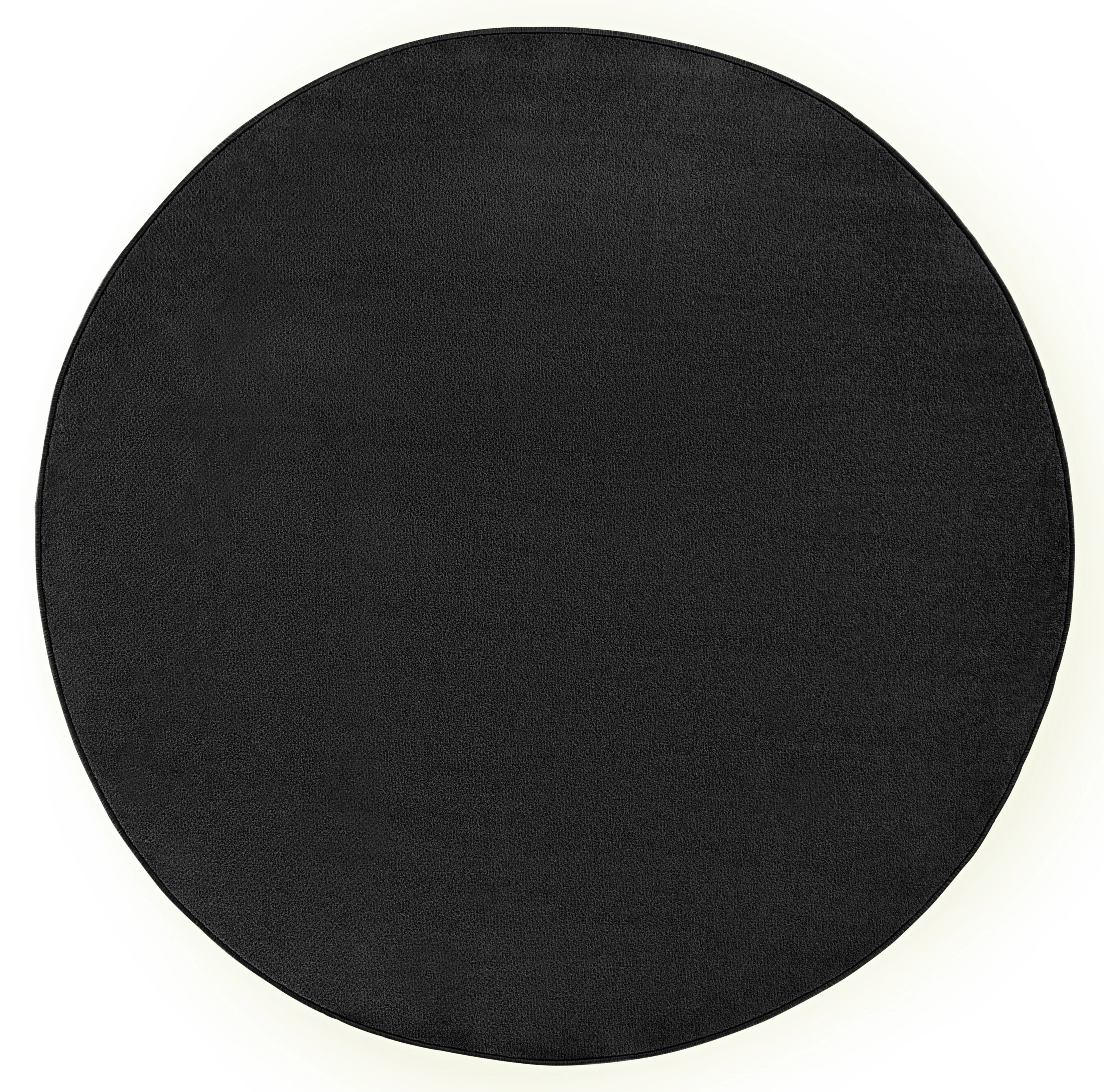 Vloerkleed Fancy Rond - zwart - Image 2