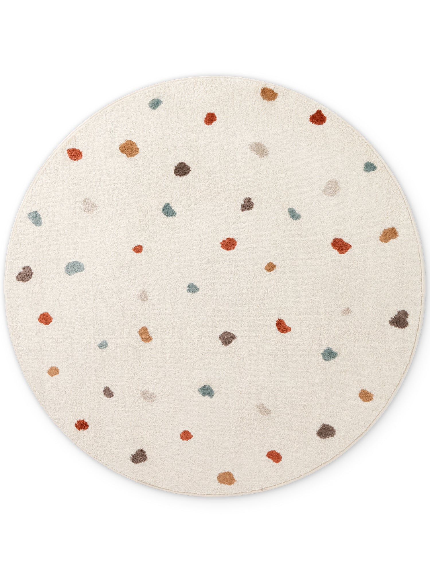 Vloerkleed Funny Dots Rond - creme, veelkleurig - Image 2