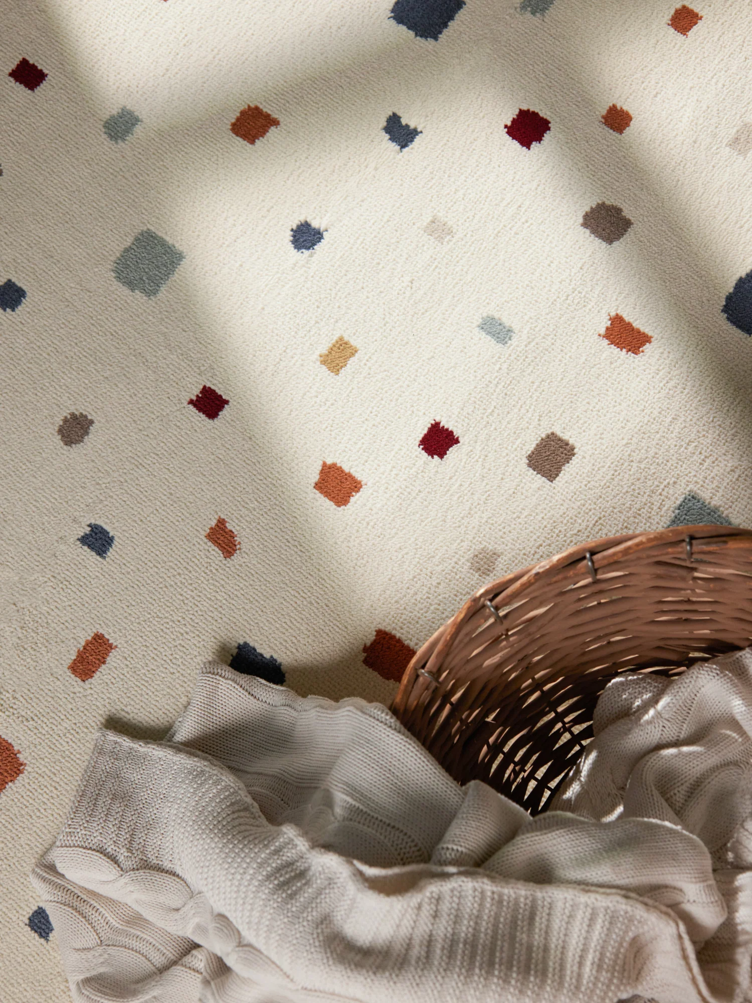 Vloerkleed Funny Squares Rechthoekig - Creme Multicolor - Image 4