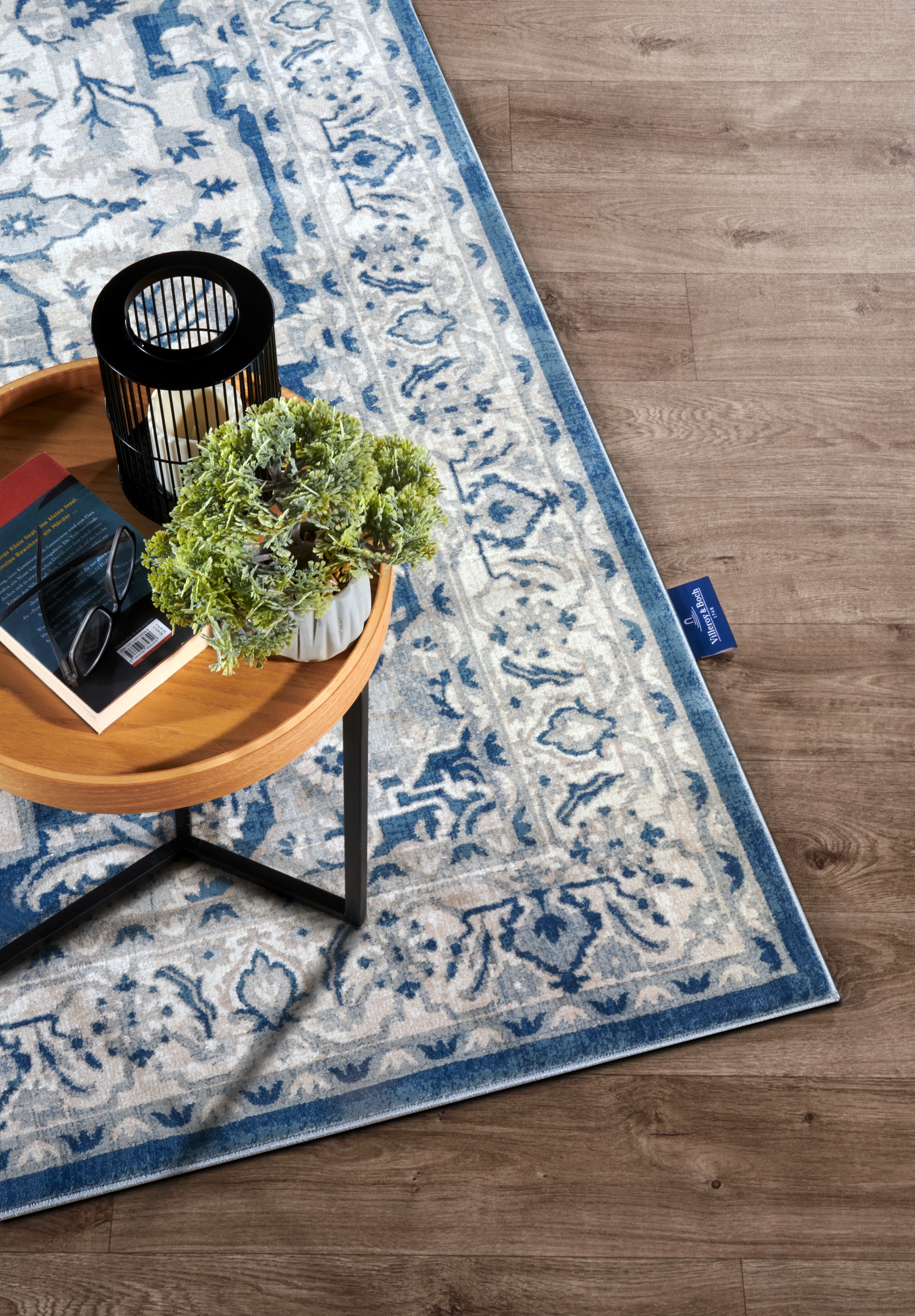 Vloerkleed Gabrielle Rechthoekig - Cremeblauw - Image 4