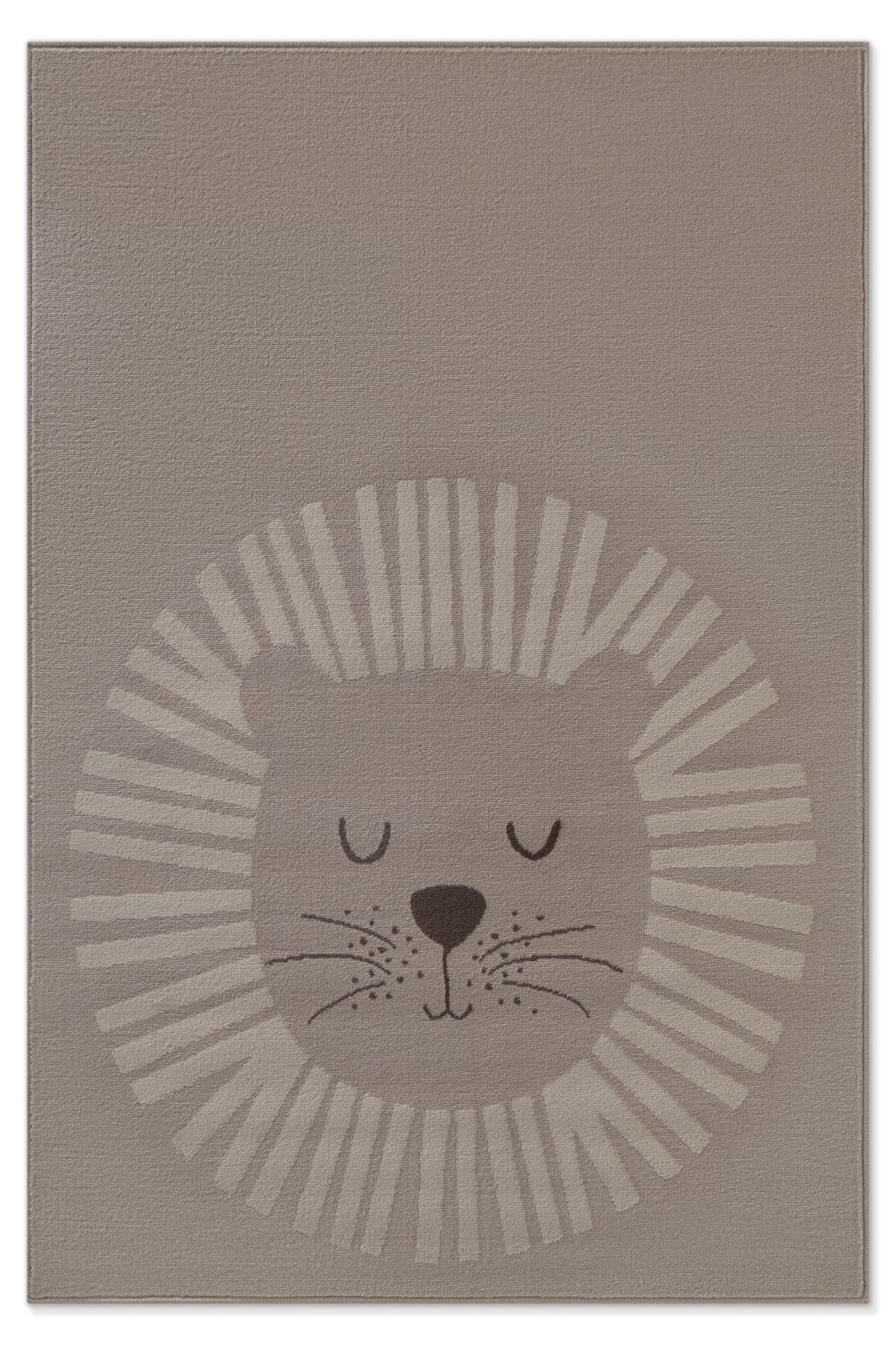 Vloerkleed Happy Lion Rechthoekig - Beige, creme - Image 2