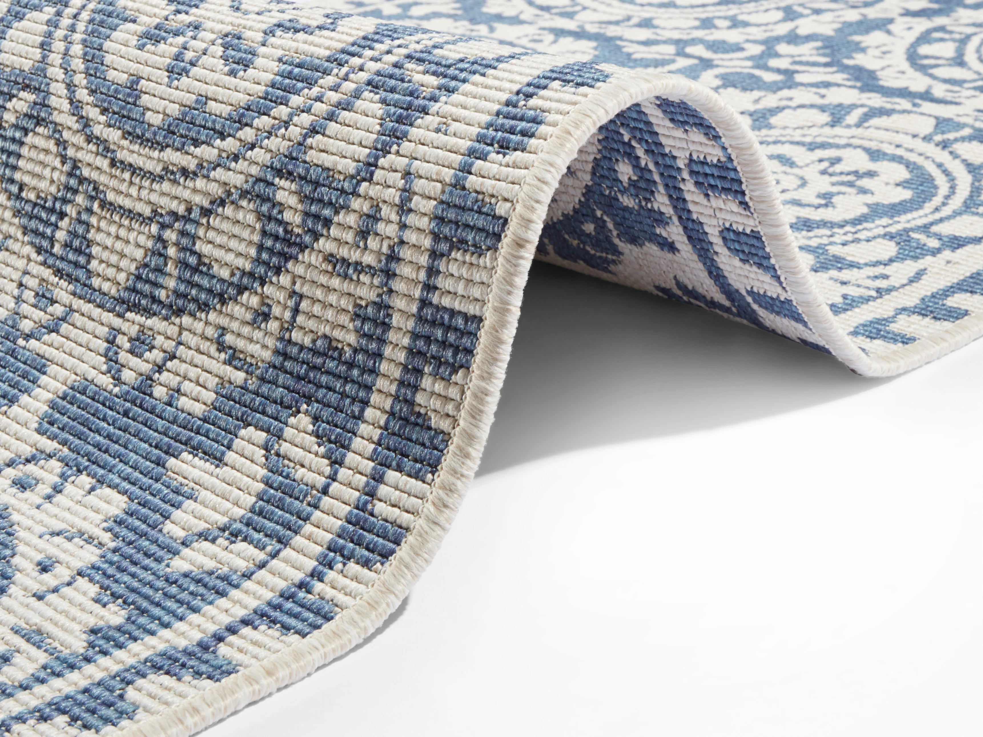 Vloerkleed Jardin  - blauw creme - Image 2