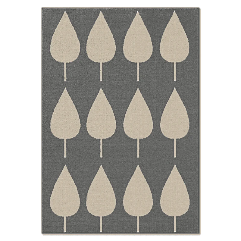 Vloerkleed Kids Lovely Leaves - Grijs - Image 2
