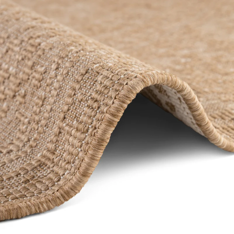 Vloerkleed Kona Rechthoekig - Jute/Wit - Image 2