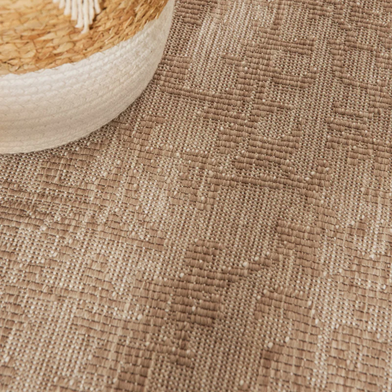 Vloerkleed Kona Rechthoekig - Jute/Wit - Image 4