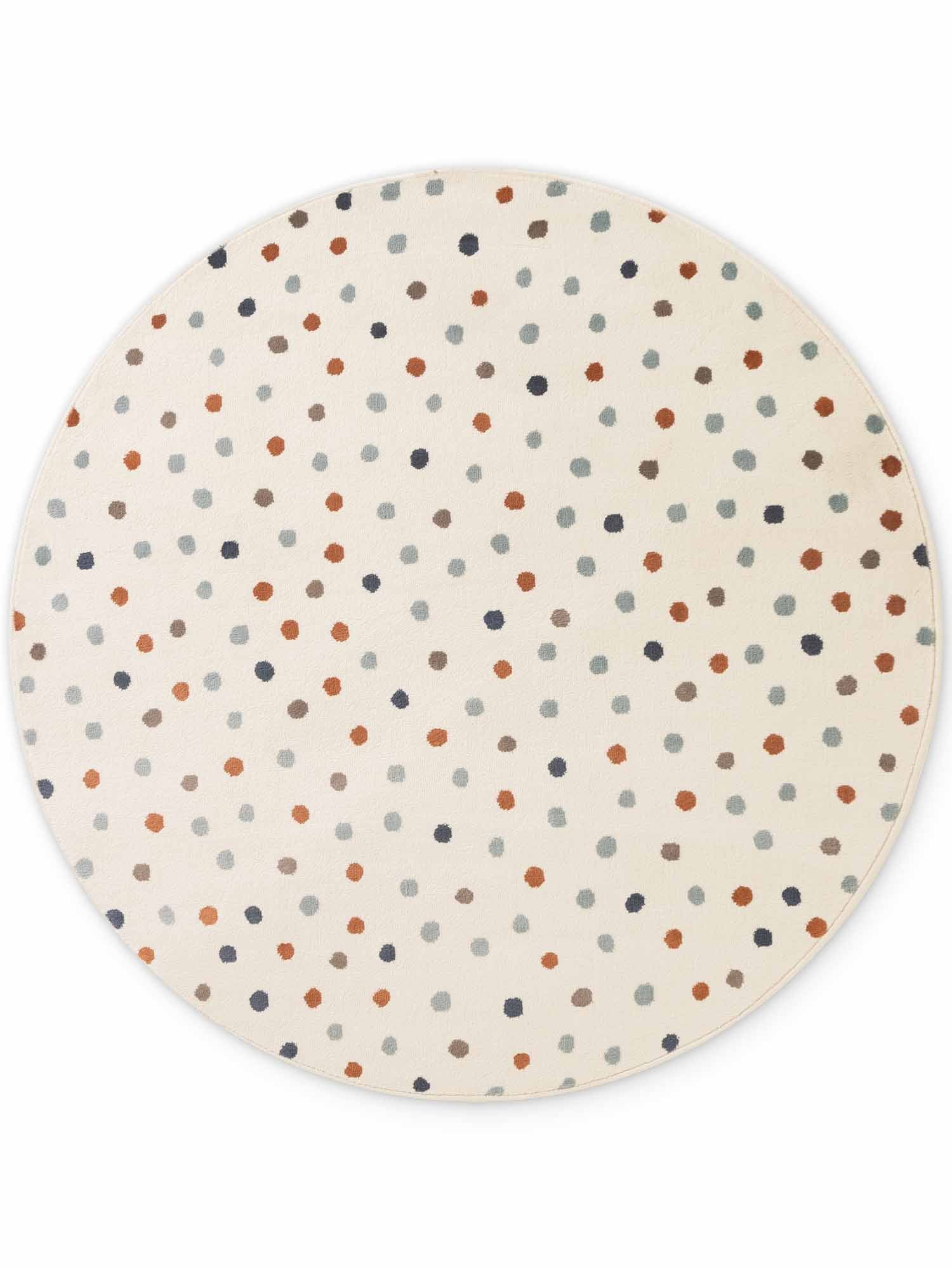 Vloerkleed Konfetti Rond - Creme Multicolor - Image 2