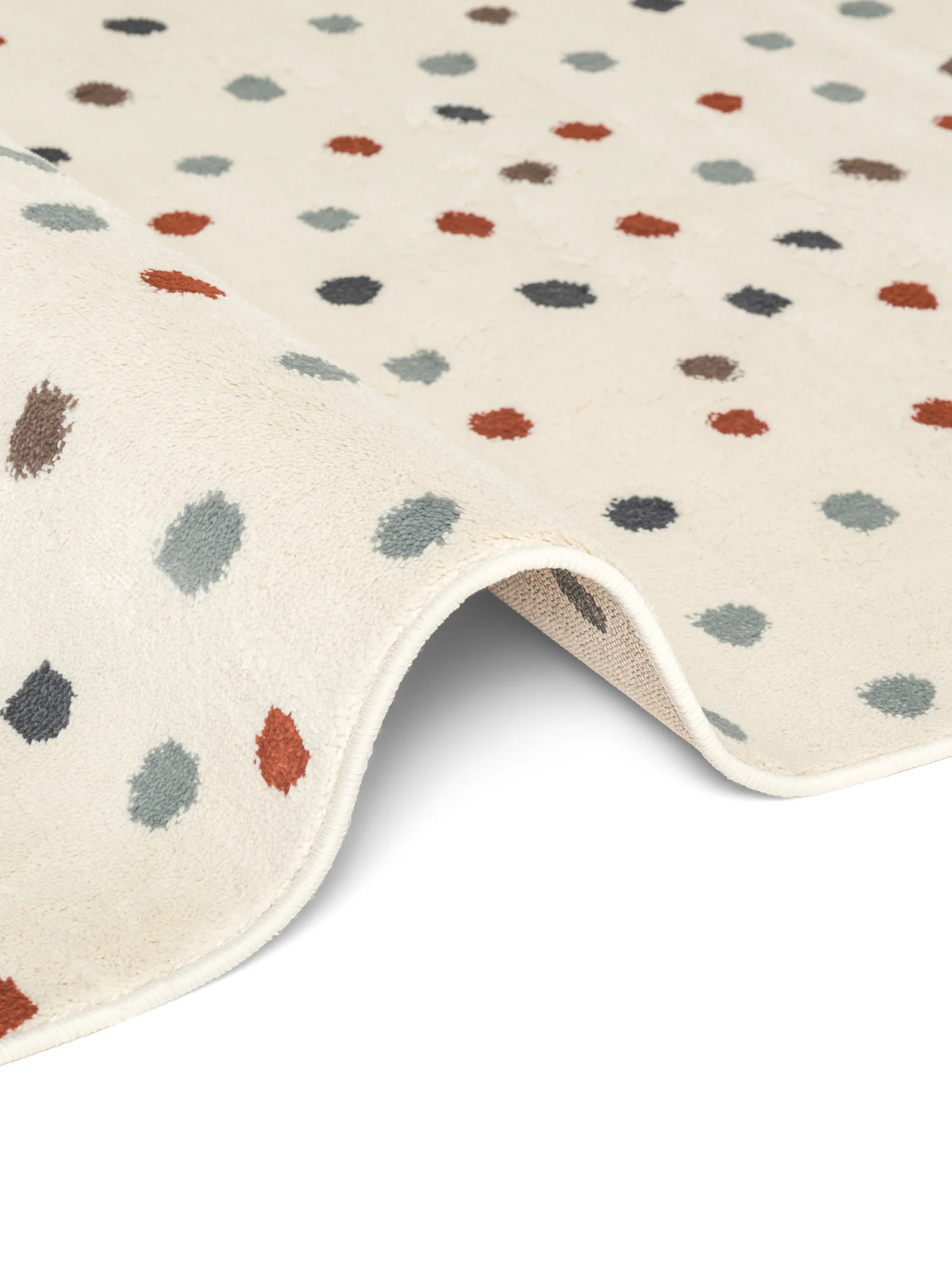 Vloerkleed Konfetti Rond - Creme Multicolor - Image 3