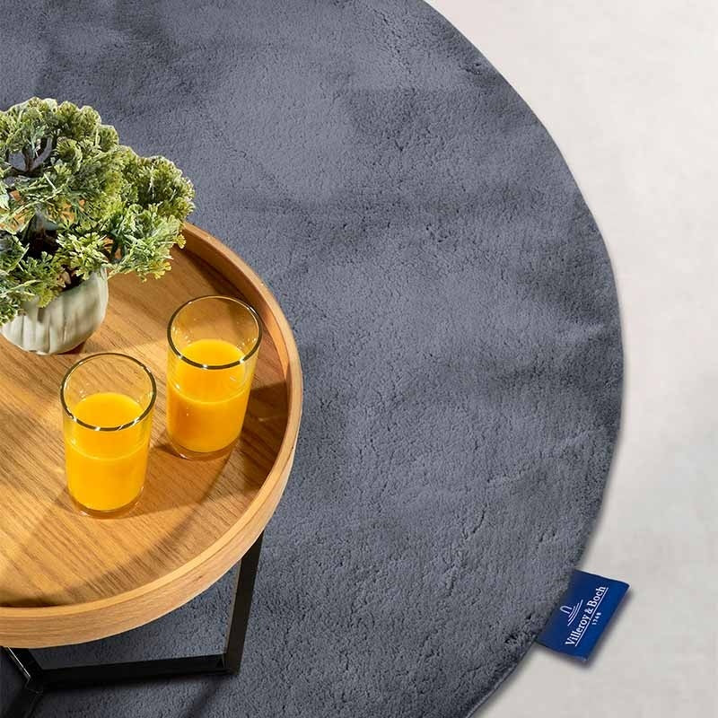 Vloerkleed Leon Rond - Antraciet - Image 3