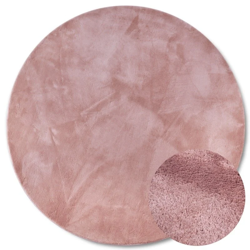 Vloerkleed Leon Rond  - Oud Roze - Image 2