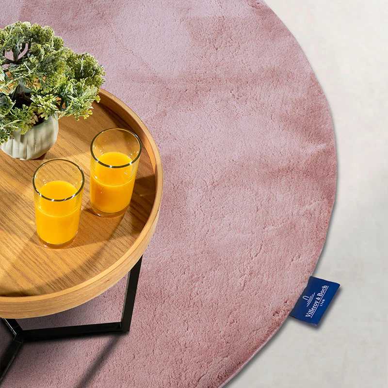 Vloerkleed Leon Rond  - Oud Roze - Image 3