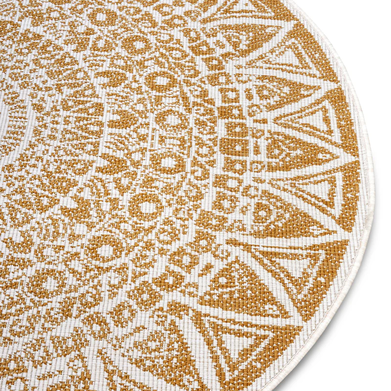 Vloerkleed Lilja Rond - Oker - Image 4