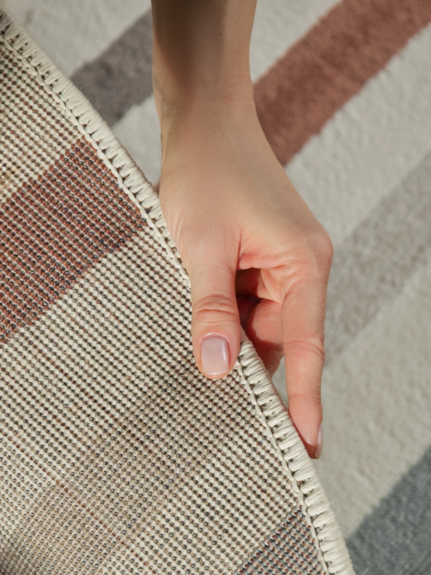 Vloerkleed Linnea Rond - Creme Multicolor - Image 4