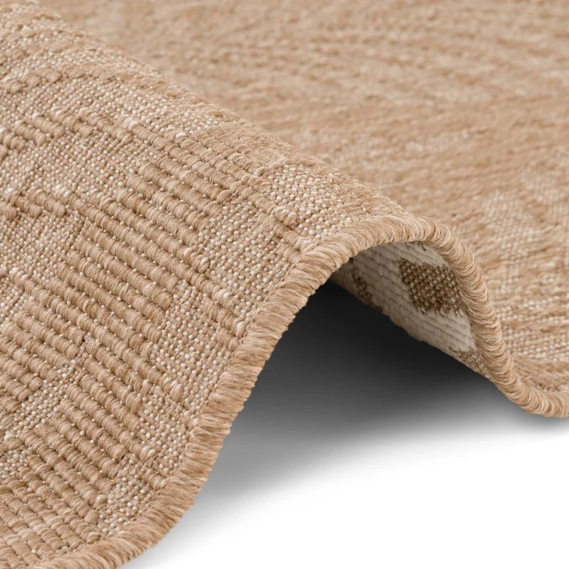 Vloerkleed Liora Rechthoekig - Jute/Wit - Image 2