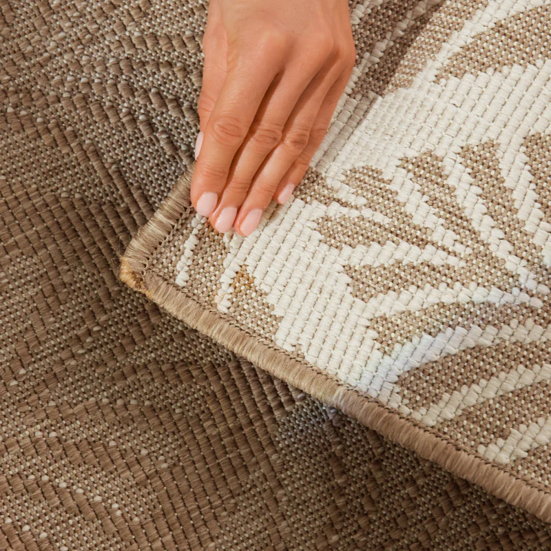 Vloerkleed Liora Rechthoekig - Jute/Wit - Image 3