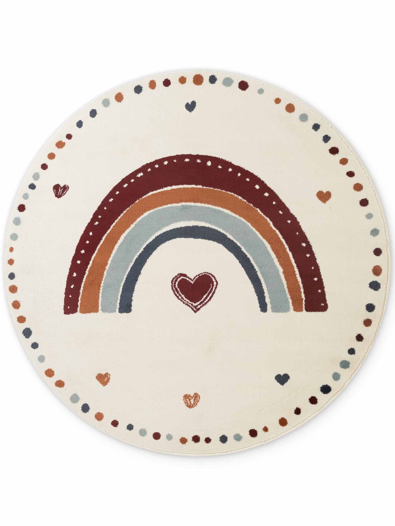 Vloerkleed Luvy Rond - Creme Multicolor - Image 2