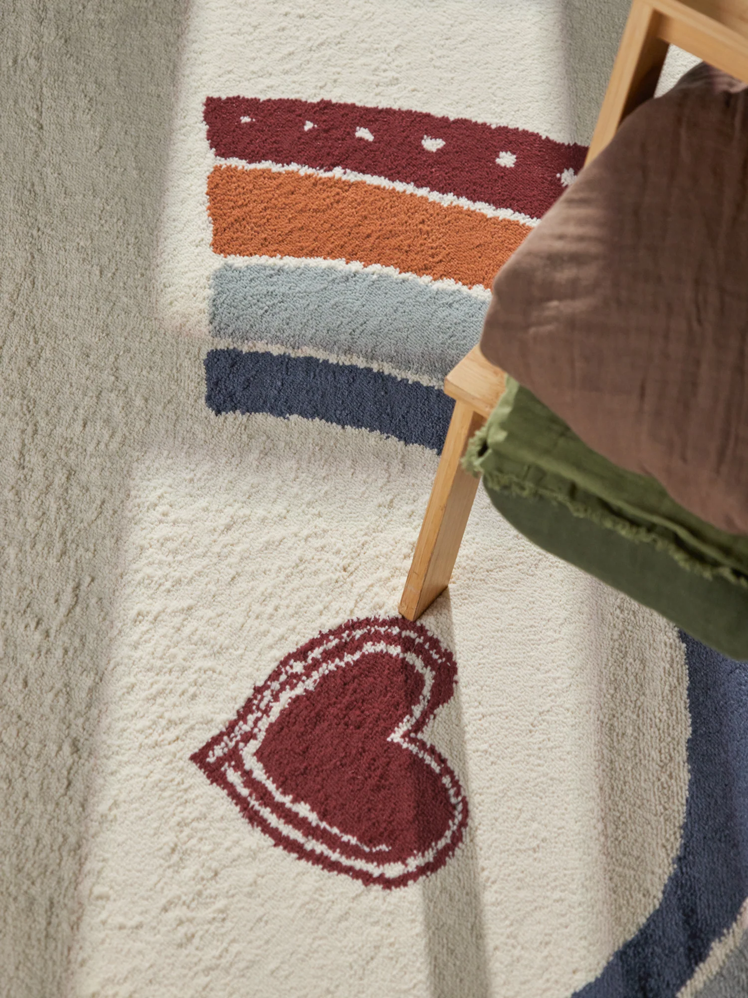 Vloerkleed Luvy Rond - Creme Multicolor - Image 5