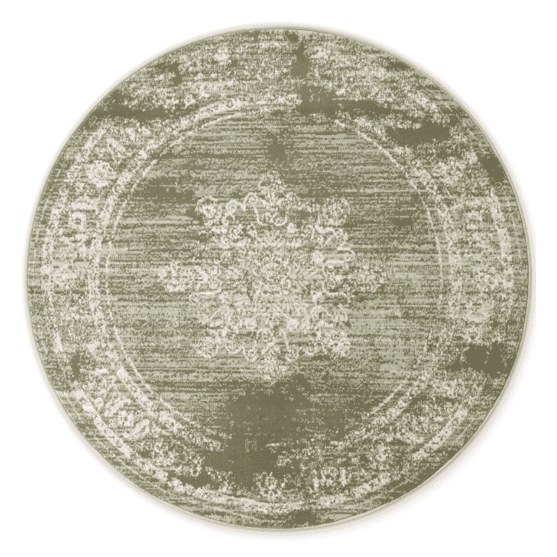 Vloerkleed Lydia Rond - Olijfgroen - Image 2
