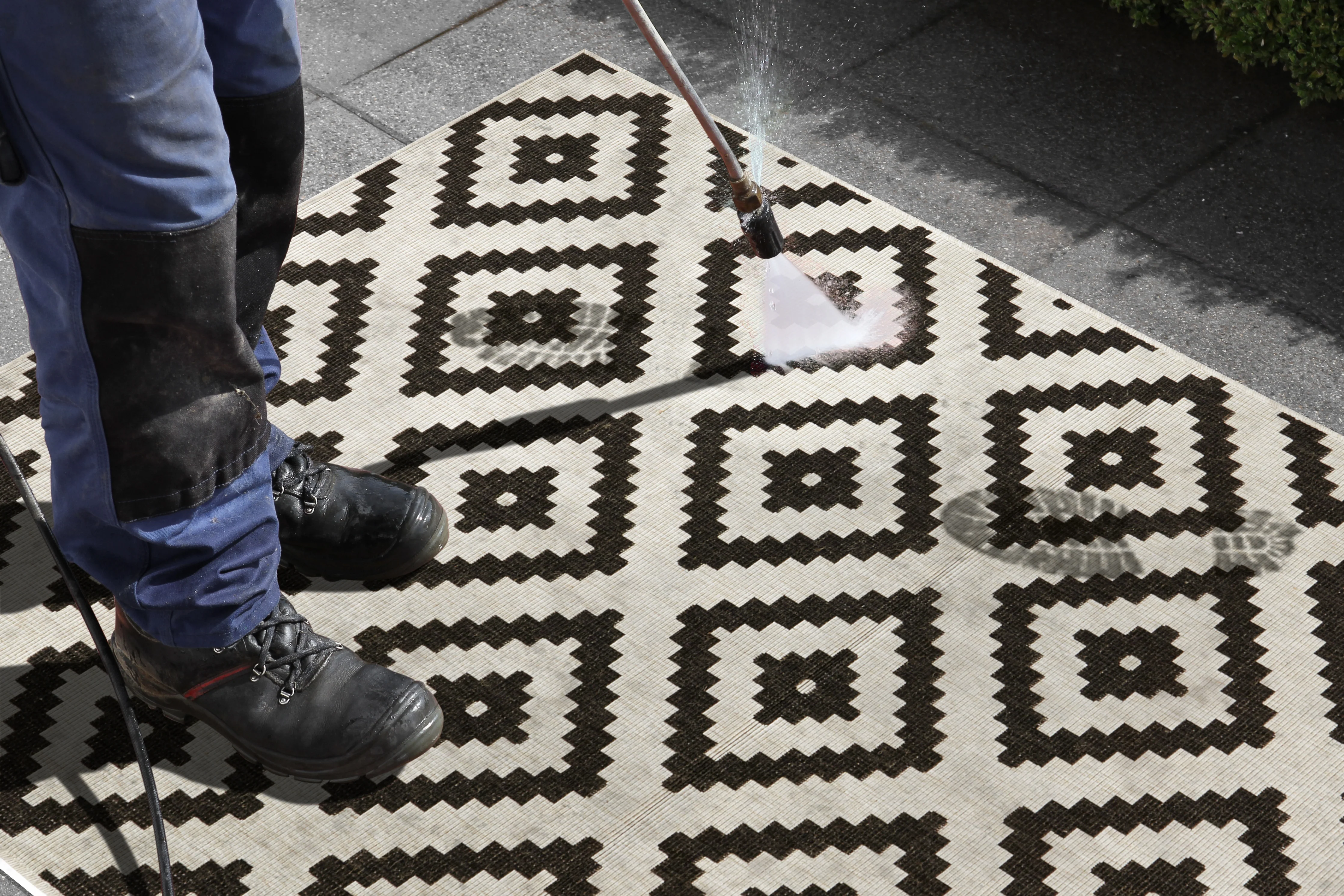 Vloerkleed Malta Rechthoekig - zwart, creme - Image 3