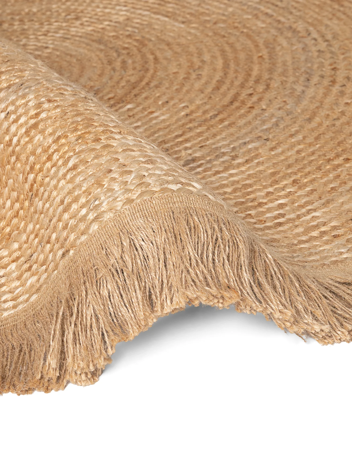 Vloerkleed Nuru Rond - Natuurlijk goud - Image 3
