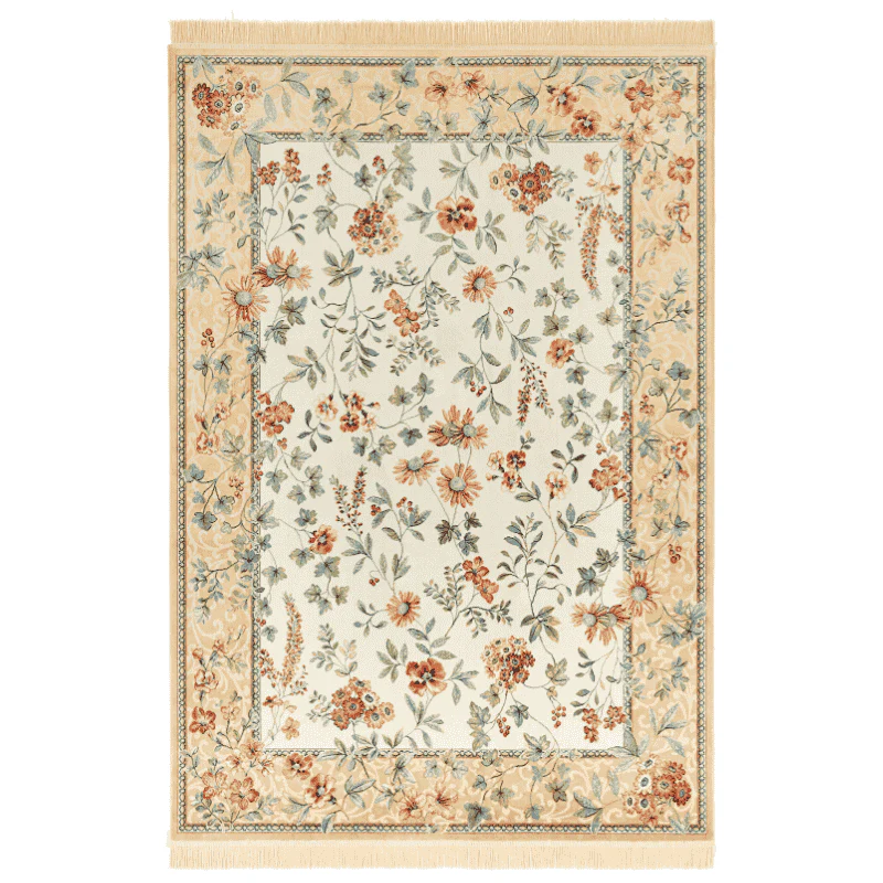 Vloerkleed Oriental Flowers - Geel/Crème - Image 2