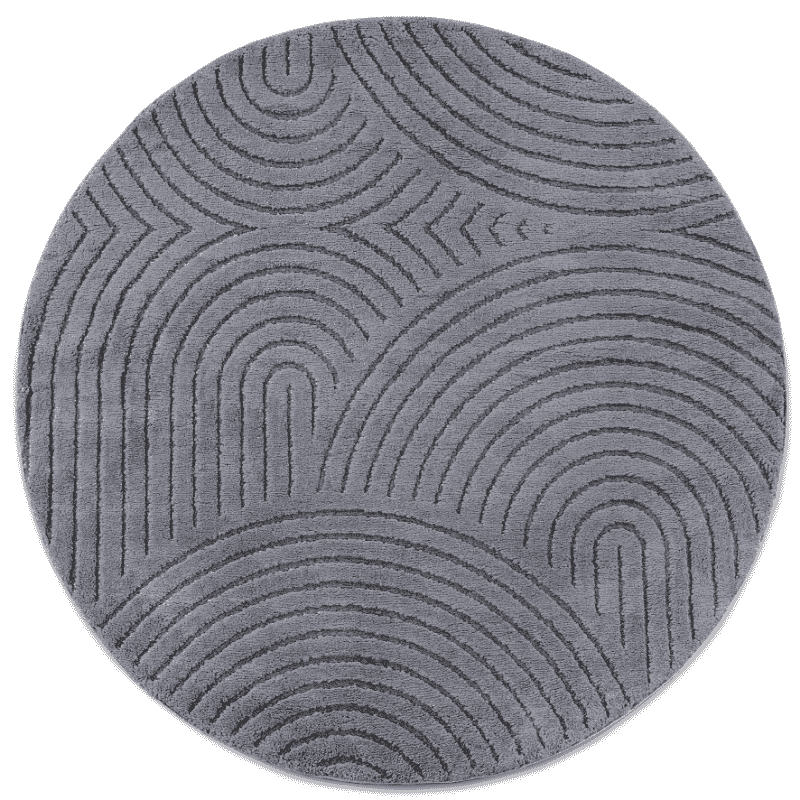 Vloerkleed Panglao Rond - Antraciet - Image 2