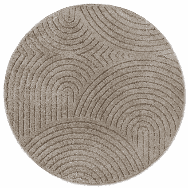Vloerkleed Panglao Rond - Taupe - Image 2