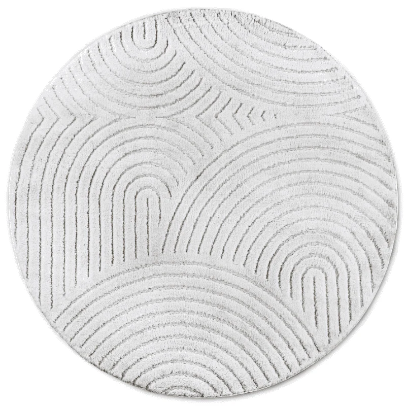 Vloerkleed Panglao Rond - Wit - Image 2