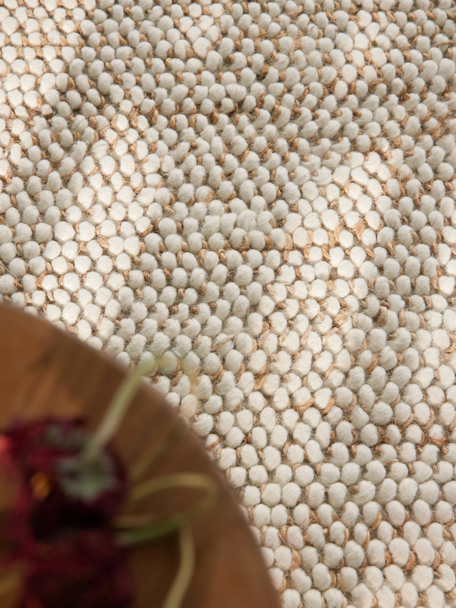 Vloerkleed Peas Rechthoekig - Creme beige - Image 5