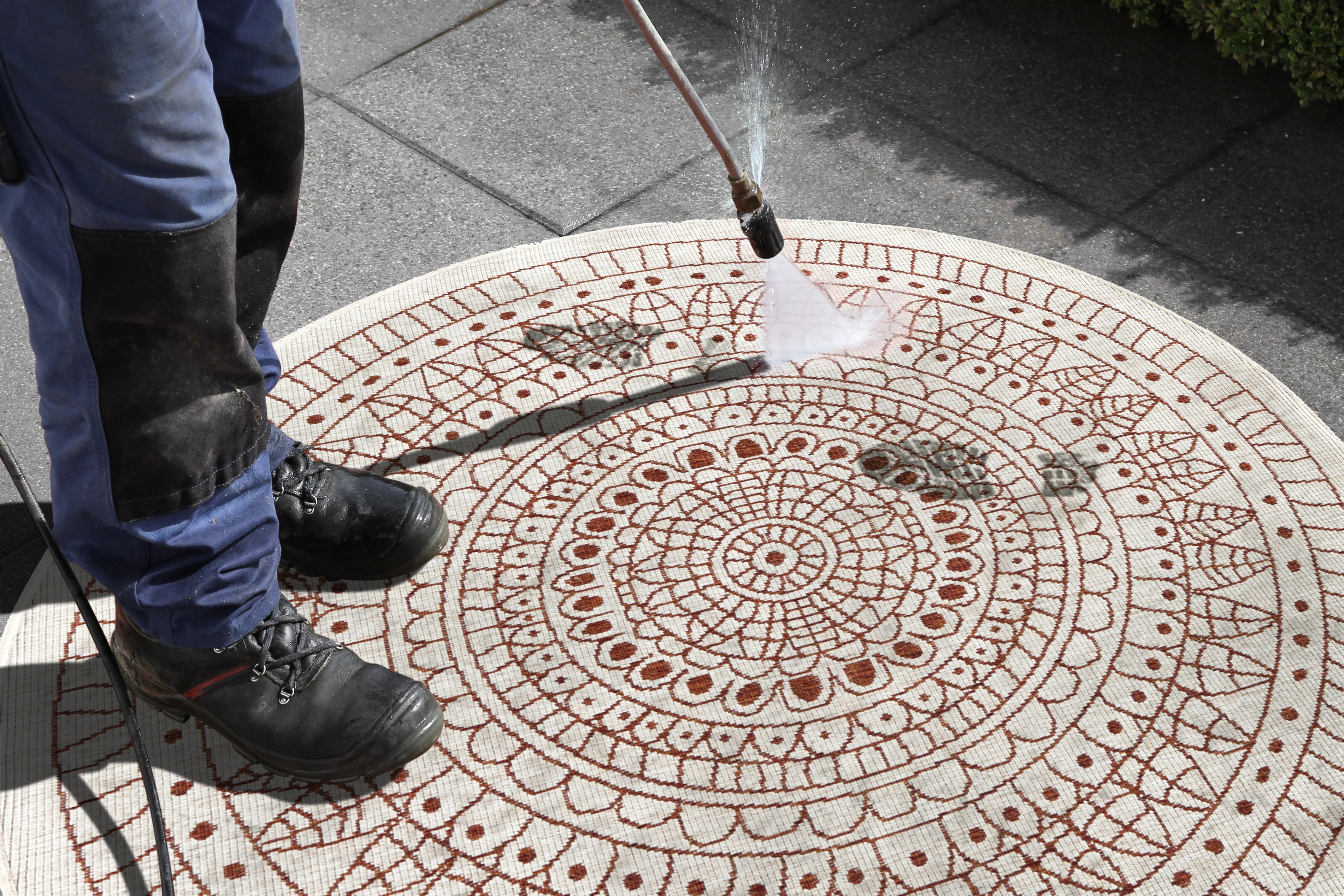 Vloerkleed Porto  - terracotta cotta creme - Image 3