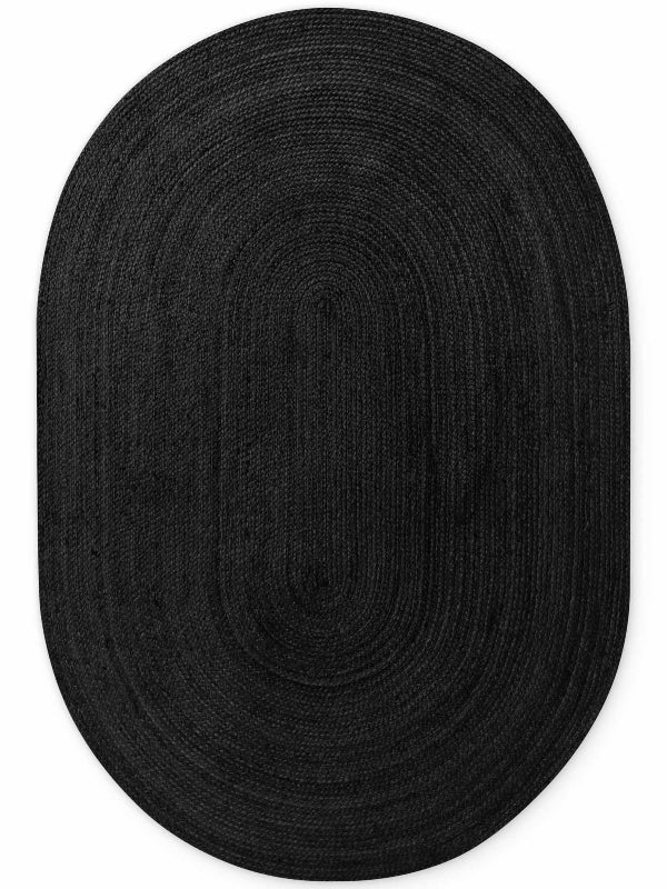 Vloerkleed Rangpur Ovaal - Zwart - Image 2