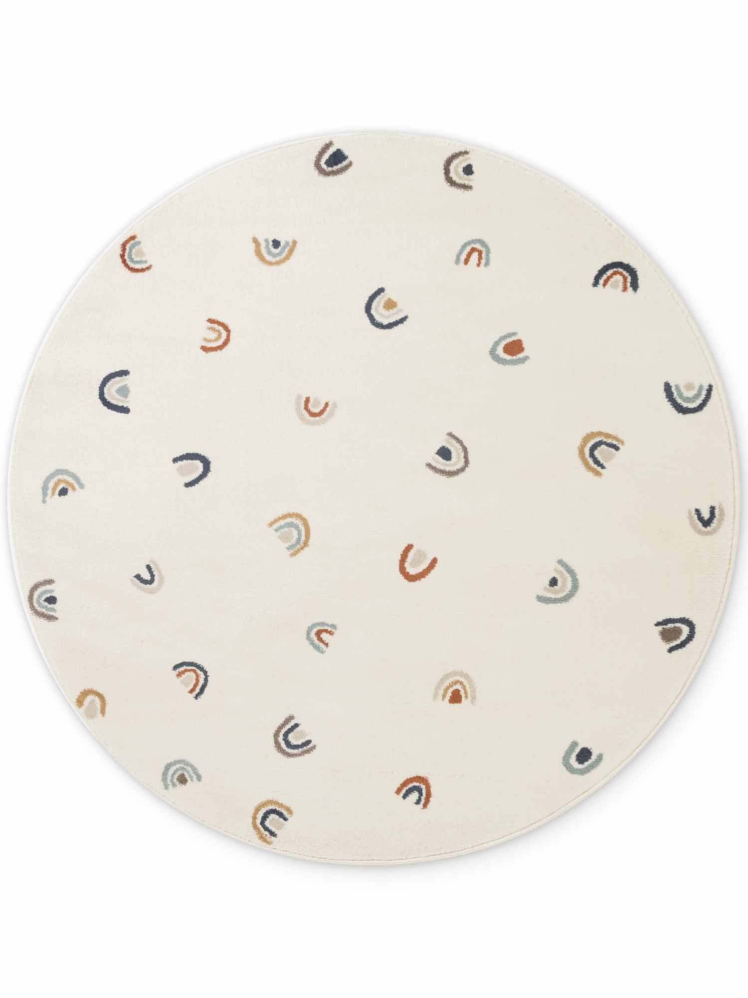 Vloerkleed Ravi Rond - Creme Multicolor - Image 2