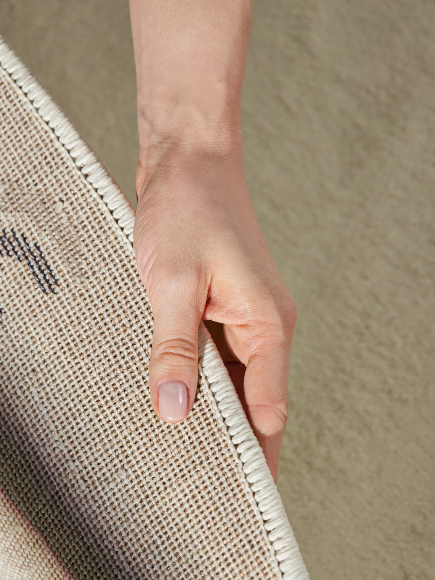 Vloerkleed Ravi Rond - Creme Multicolor - Image 4