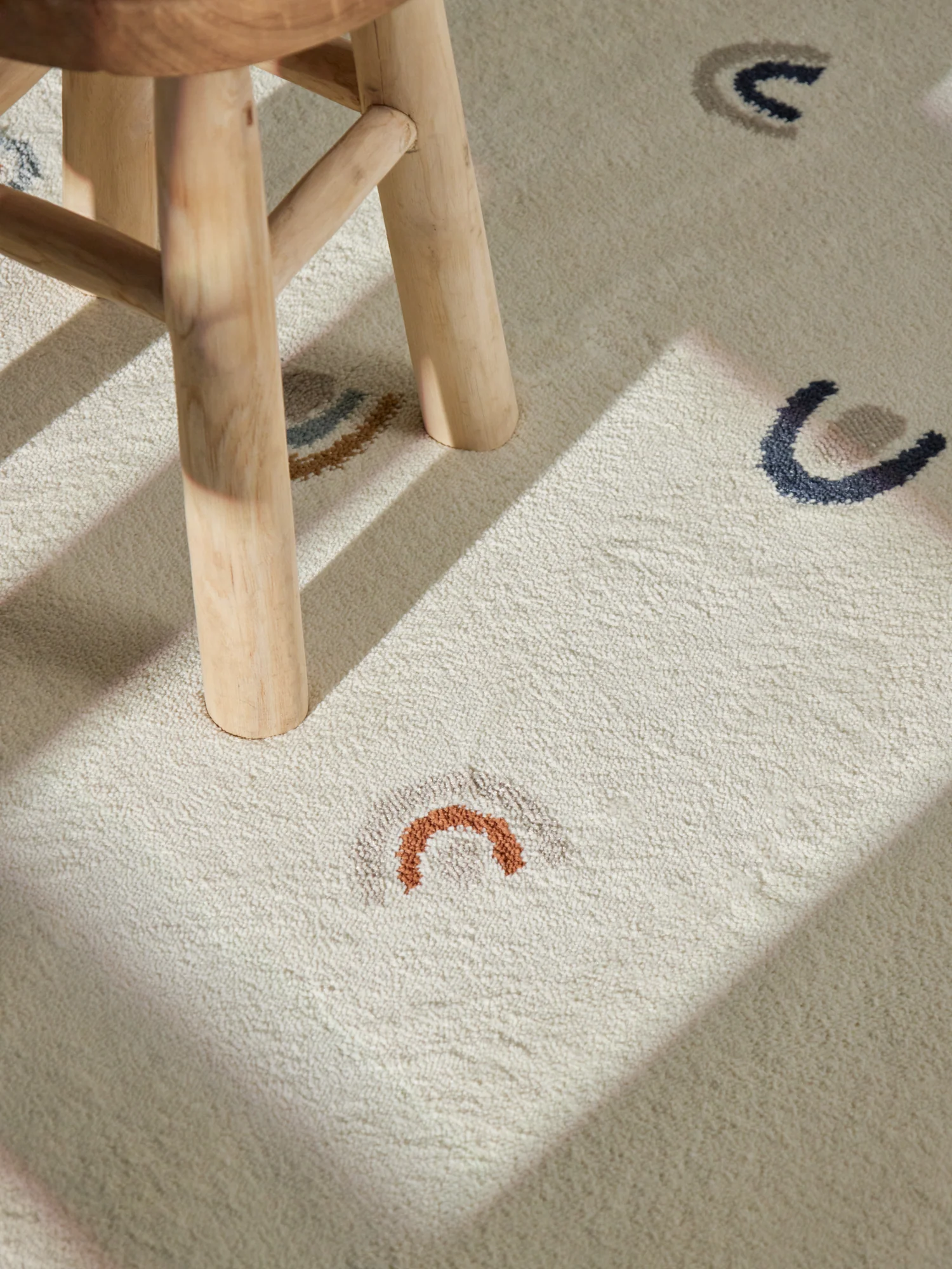 Vloerkleed Ravi Rond - Creme Multicolor - Image 5