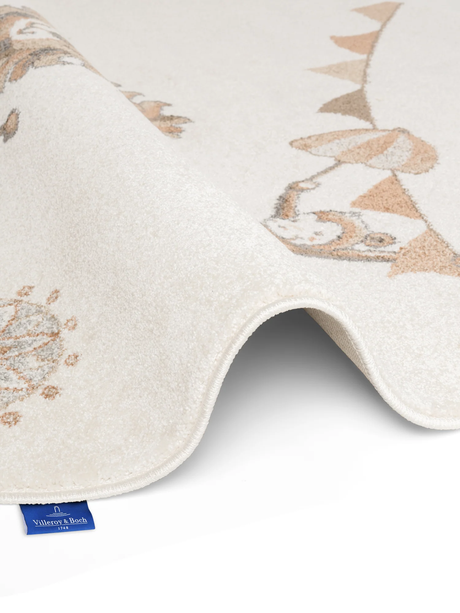 Vloerkleed Roar like a Lion Rond - Creme, veelkleurig - Image 3