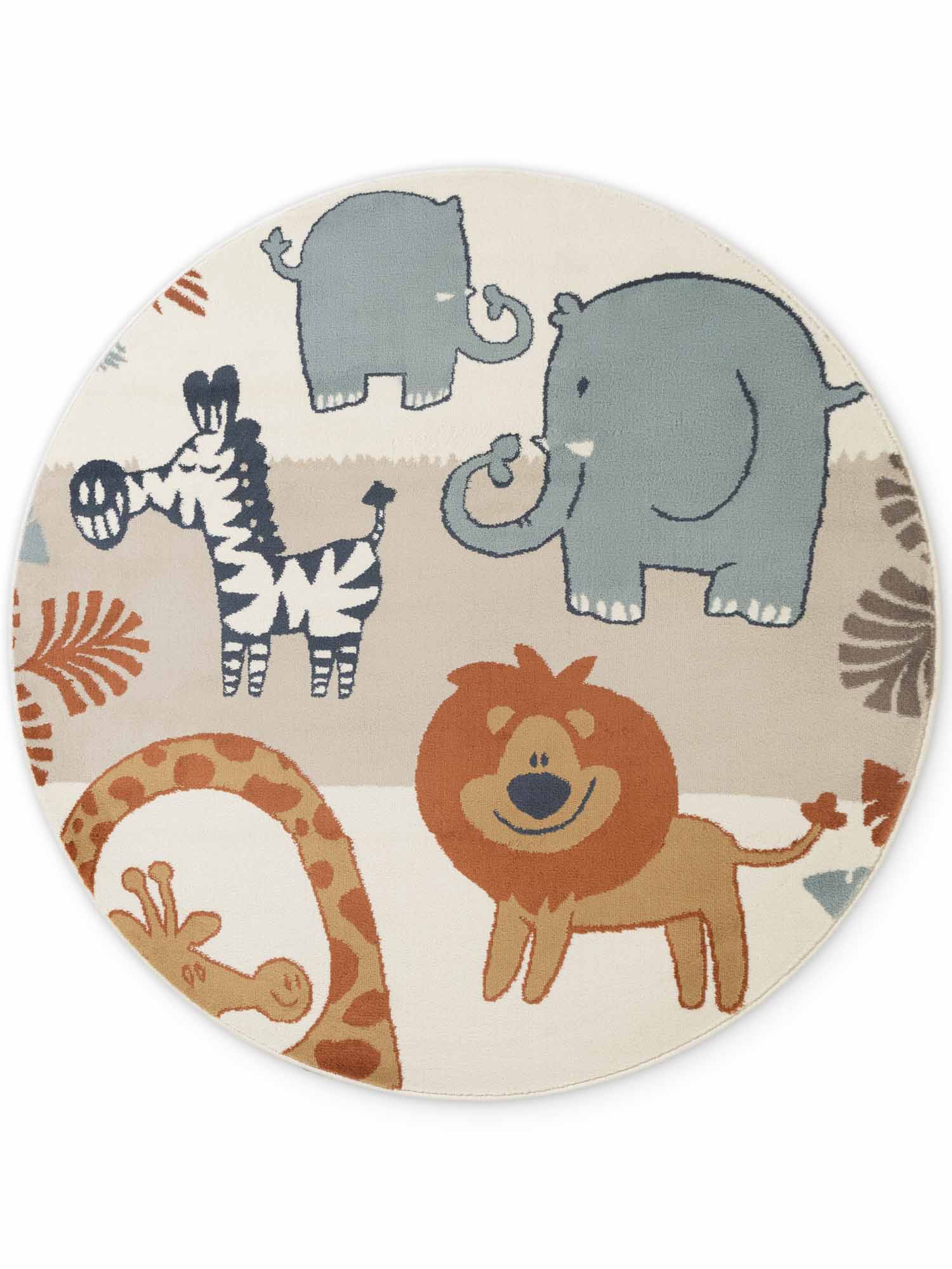 Vloerkleed Savanna Rond - Creme Multicolor - Image 2