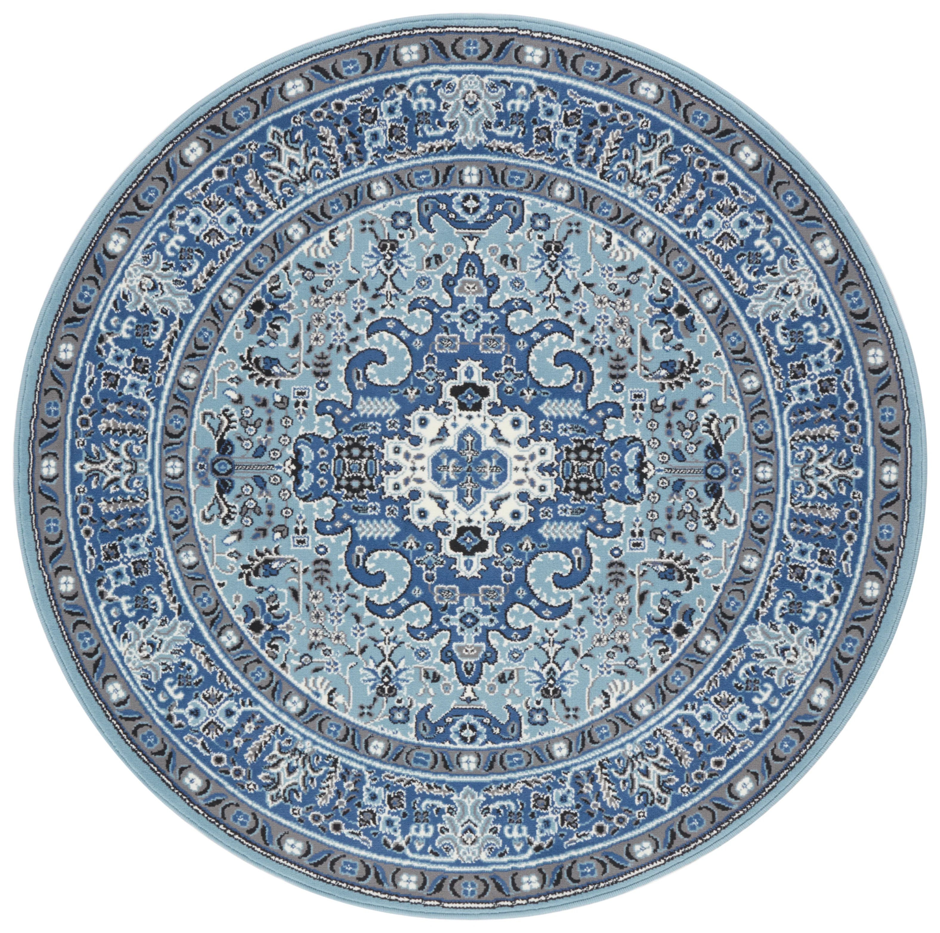 Vloerkleed Skazar Isfahan Rond - hemelsblauw - Image 2