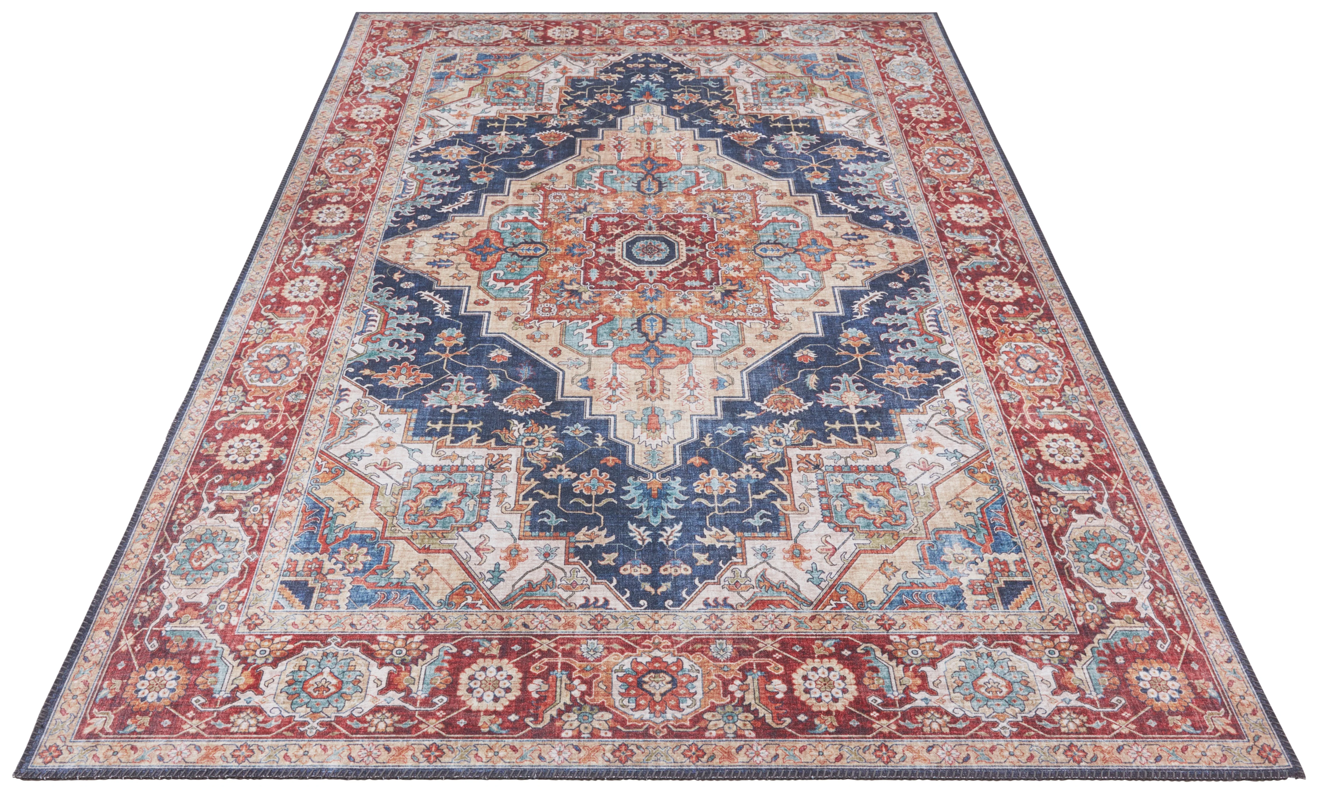 Vloerkleed Sylla Rechthoekig - indigo-blauw - Image 4