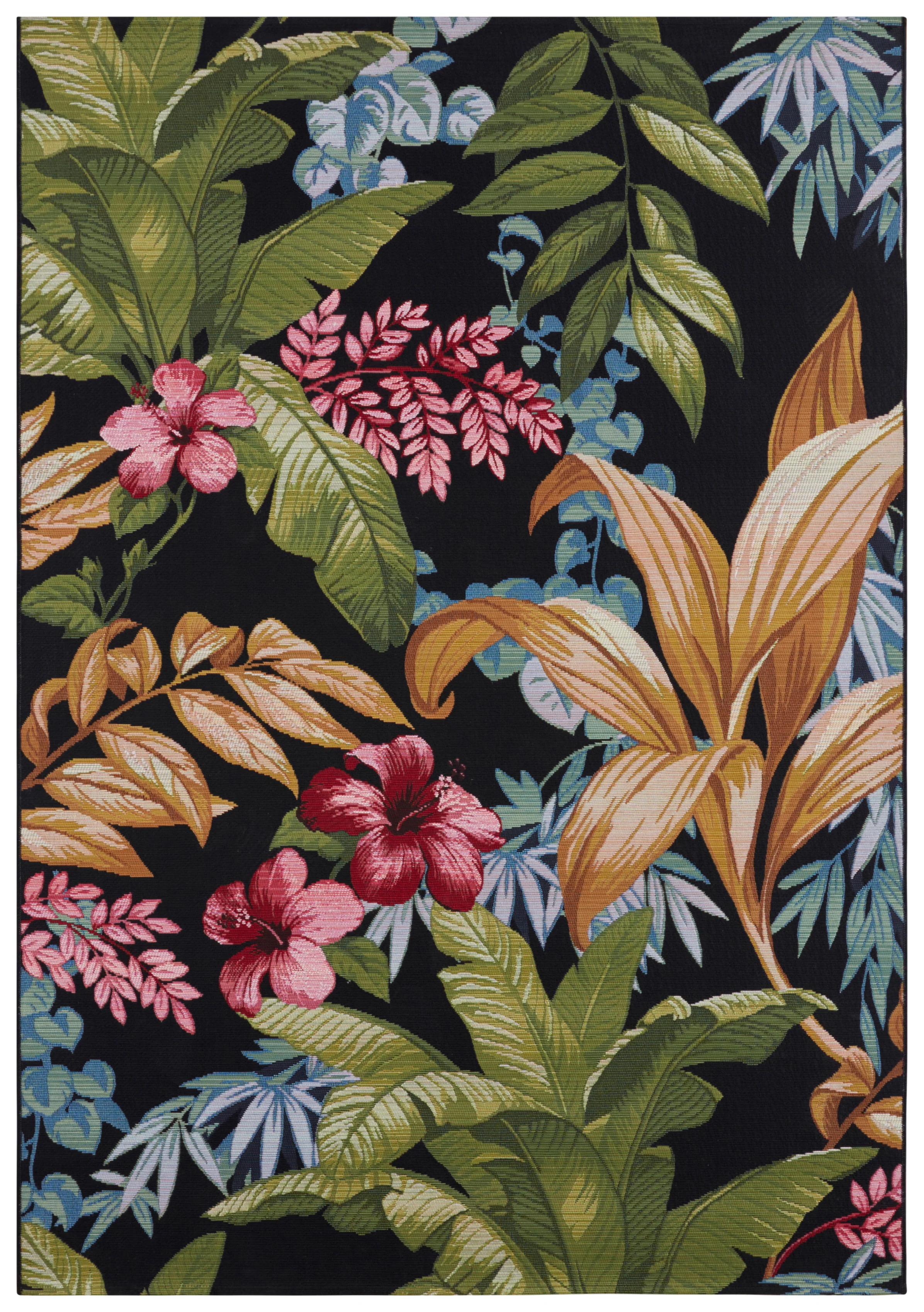 Vloerkleed Tropical Flowers Rechthoekig - Kleurrijk - Image 2