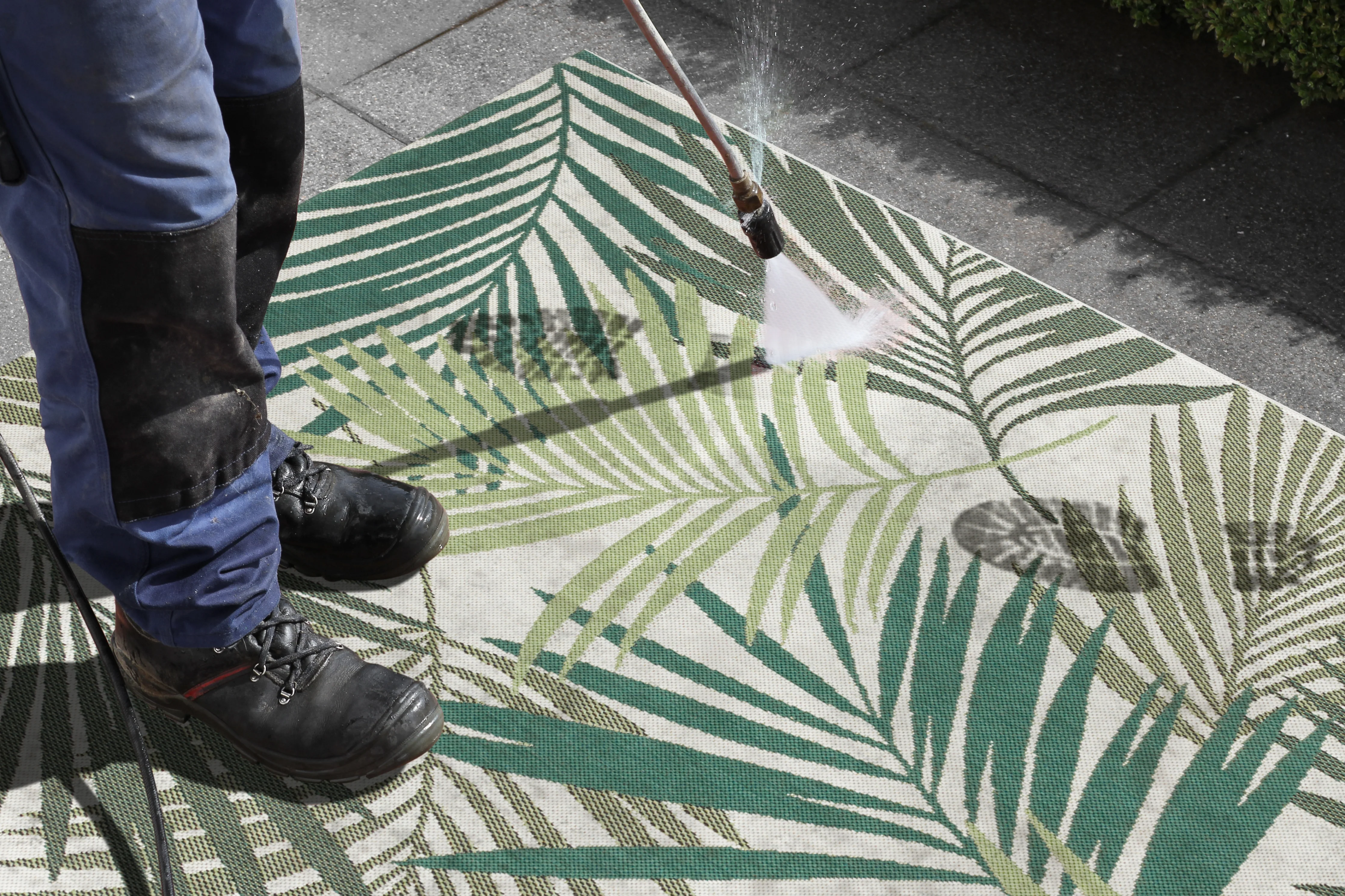 Vloerkleed Vai  - groen, creme - Image 4