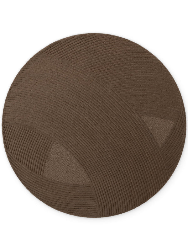 Vloerkleed Victoria Rond - Bruin - Image 2