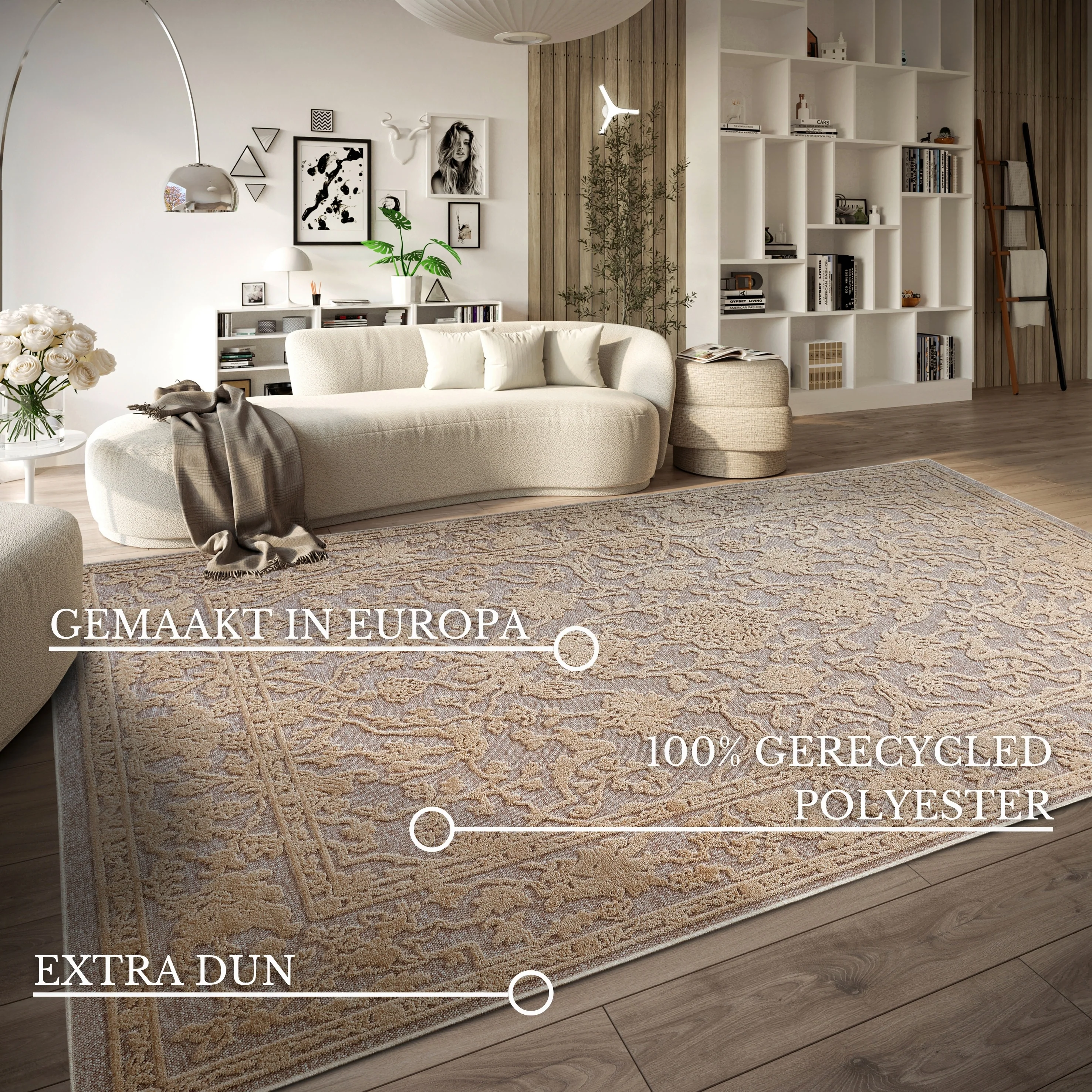 Vloerkleed Vintage Amber - Beige - Image 2