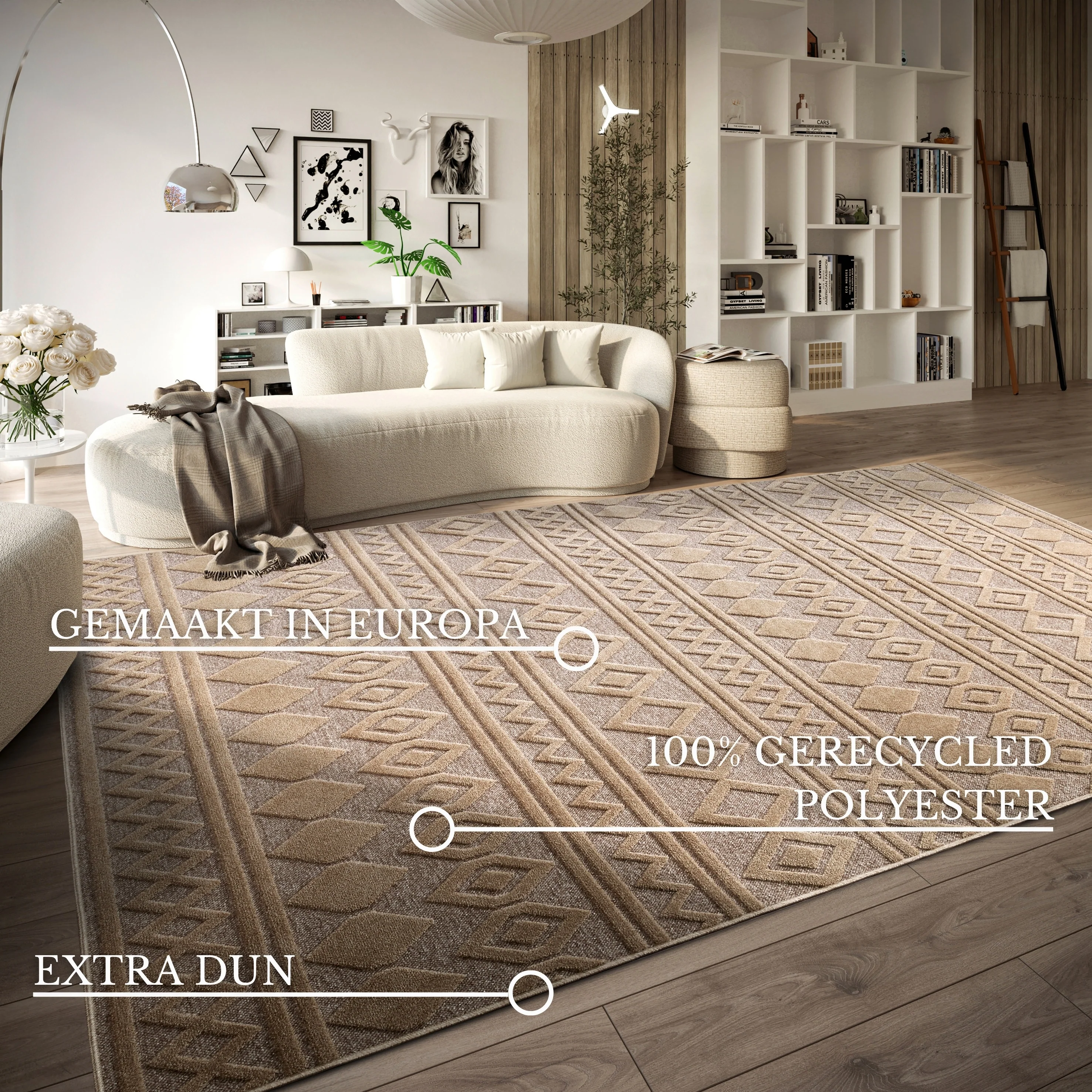 Vloerkleed Vintage Catherine - Beige - Image 2