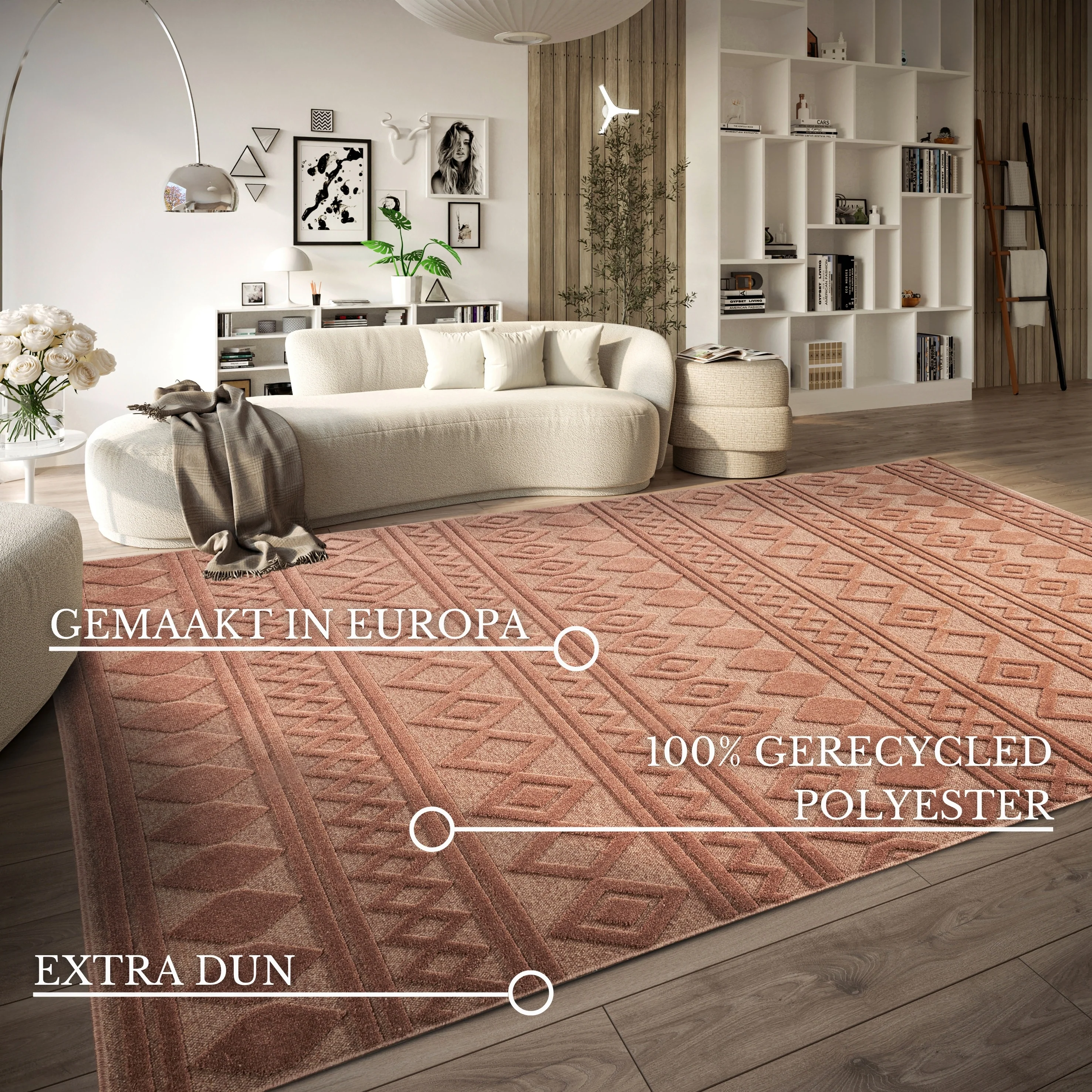 Vloerkleed Vintage Catherine - Koper - Image 2